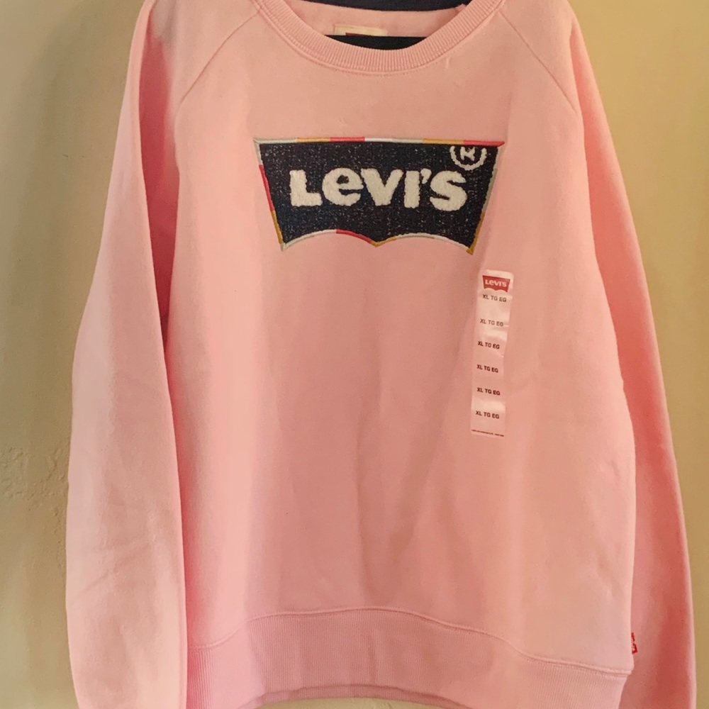 GIRLS SiZE XL LEVI’S LOGO PULLOVER SWEAT